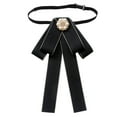 thumbnail image 4 of Corbata de lazo preanudada para mujer, elegante para eventos formales, versátil y sin arrugas. Negro, 4 of 9