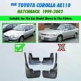 thumbnail image 1 of Exquisite Front Rear Mud Flaps For Toyota Corolla AE110 1999 2000 2001 2002 Splash Guards Mudguards, 1 of 5