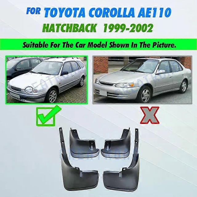 Exquisite Front Rear Mud Flaps For Toyota Corolla AE110 1999 2000 2001 2002 Splash Guards Mudguards