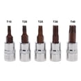 thumbnail image 3 of 5Pcs Torx Screwdriver Bits 1/4 Inch Drive Socket Head Tools T15 T20 T25 T30 T40, 3 of 9
