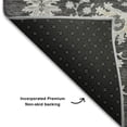 thumbnail image 5 of Addison Rugs Mayfield Premium Machine Washable Transitional Floral Charcoal Rectangle Rug, 8' x 10', 5 of 6