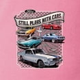 thumbnail image 2 of Wild Bobby Ford Still Plays With Cars Classic Muscle Car Lover, Women Slim Fit Junior Tee, 2 of 4