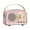Pink, variant on Konghyp Vintage Style Wireless Bluetooth Speaker with Enhanced Bass, Clear Stereo Sound, FM Radio, USB/SD Card/AUX Support - Portable Speaker