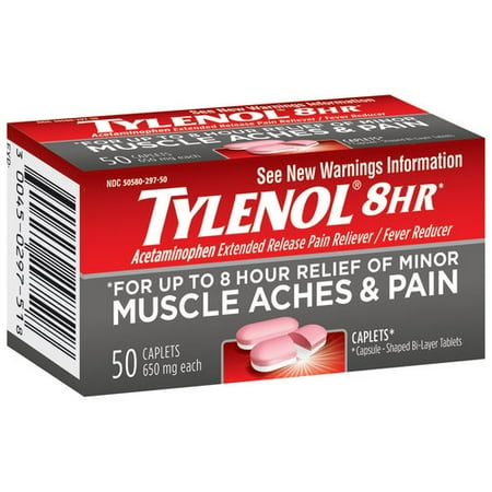 McNeil Tylenol Pain Reliever/Fever Reducer, 50 ea