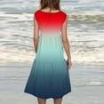 thumbnail image 4 of Zunfeo Sundress for Women 2025 Ruffles Casual Summer Dress Sleeveless A-line Beach Dress for Vacation Red 3XL, 4 of 6