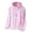 Pink, variant on HCYSFG Womens Running Jacket Hooded Zip Up Long Sleeve With Zipper Pockets Lightweight Breathable Windbreaker Workout Outdoor Travel Sports Hoodies