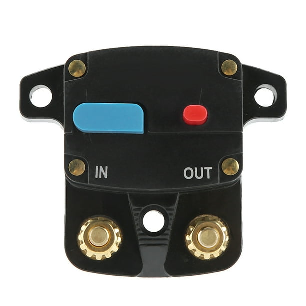 Botón de reinicio del fusible de recuperación del disyuntor reiniciable automático de 12 V para audio del automóvil 150 A Jadeshay A