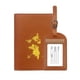 thumbnail image 3 of Accesorios de viaje elegantes para trotamundos Dúo de fundas para pasaporte y etiquetas para equipaje de cuero PU Geographic, 3 of 8
