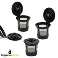 thumbnail image 4 of Impresserve Black Reusable Stainless Steel Mesh Coffee Filter Pods (4 Count), 4 of 5