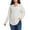 Beige, variant on Cuteduck Women's Plus Size Waffle Knit Tops Henley Long Sleeve Fall Casual Shirts 1X-5X