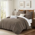 thumbnail image 2 of Levtex Home - Mills Waffle Latte Duvet Cover Set - Full/Queen Duvet Cover + Two Standard Pillow Cases - Latte Waffle Weave - Duvet Cover (90 x 94in.) and Pillow Case (26 x 20in.) - Cotton, 2 of 6