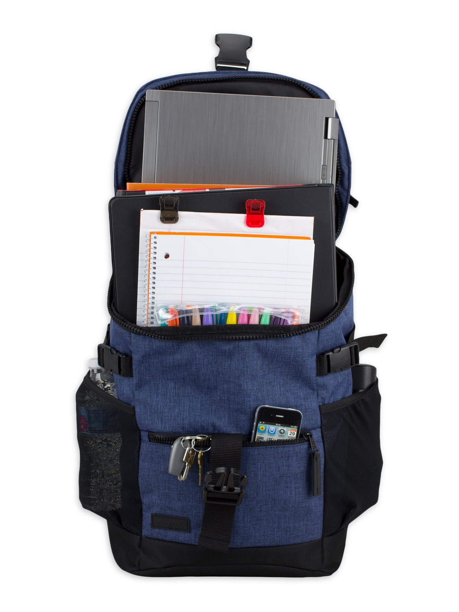 Fuel Unisex Barrier Backpack with Insulated Top Pocket, Blue