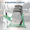 thumbnail image 3 of Kojooin Rampe Automobile Topside, Rampe de Moteur Robuste à Hauteur Réglable avec Roulettes Pivotantes et Pochette à Outils, 3 of 8