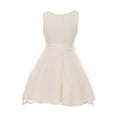 thumbnail image 2 of Big Girl Sleeveless 3D Flowers Embroidered Easter Summer Flower Girl Dress Off White 10 JKS 2125 BNY Corner, 2 of 6