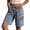 Light Blue, variant on Jeans Cargo Shorts for Women Solid Color Washed Denim High Waist Casual Bottoms Cropped Pants Summer With Pockets