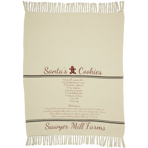 VHC Brand Sawyer Mill Holidays 60 x 50 Throw 57400