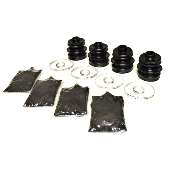 CV Boot Kits for Honda Rincon 650 680, Rear, Inner & Outer, Set of 4, Quality Grease