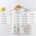 thumbnail image 3 of Kids Girl Sleeveless Cotton Romper White Dinosaur Print Summer Outfit for Newborn Kids Kids,Size 9 Months, 3 of 5