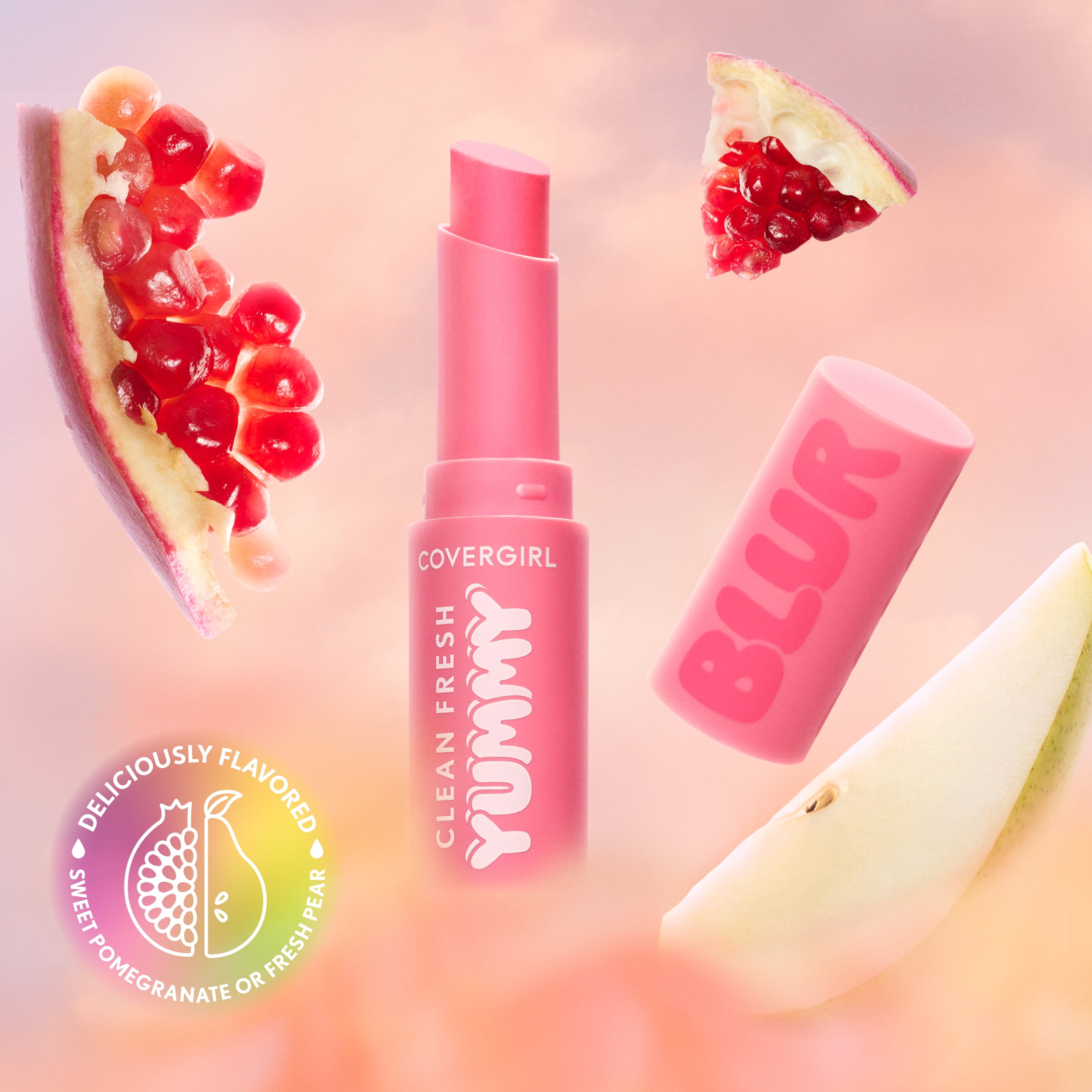 COVERGIRL Clean Fresh Yummy Blur Matte Lipstick, 200 Blur The Pom, 0.09 oz