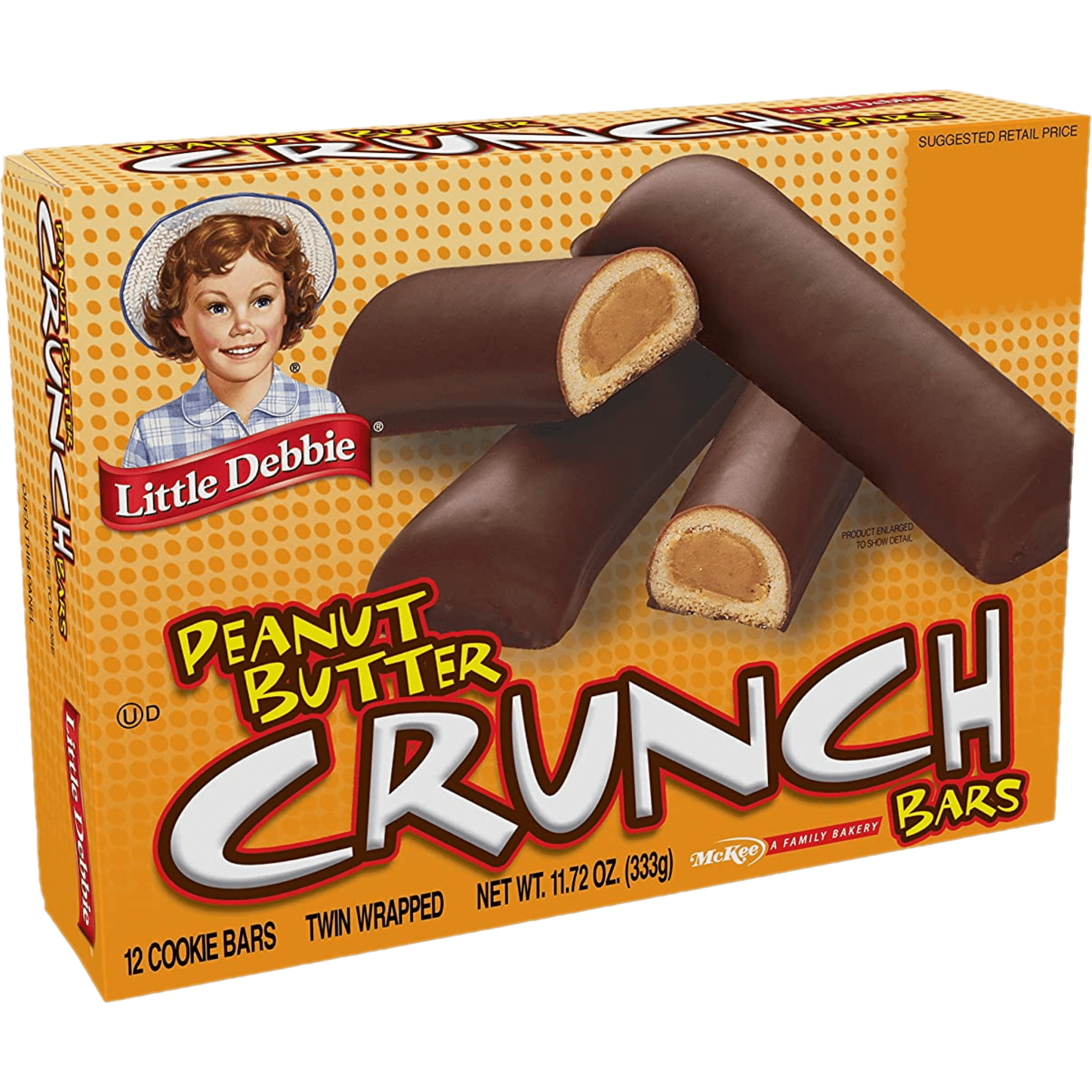 Little Debbie Peanut Butter Crunch Bars, 8 Boxes