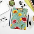 thumbnail image 7 of FMSHPON Yellow Corn Poppy Red Flower Clipboard Hardboard Wood Nursing Clip Board and Pull for Standard A4 Letter 13x9 inches, 7 of 7
