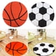 thumbnail image 3 of Alfombras redondas para zapatos, alfombras redondas para interiores, habitación de niños Forma de baloncesto, 3 of 9