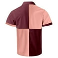 thumbnail image 5 of RMGVDSD Men's Polo Shirts Men Color Blocked Casual Loose Comfortable Trendy Business Shirt Button Lapel Short Sleeve Polo Shirt Soft Stretchy Polo Shirts, 5 of 5