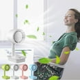 thumbnail image 1 of Xihbxyly Ventilador de Escritorio Plegable, Recargable Por Usb, Silencioso, Sin Aspas, Potente Viento, Soporte Multiusos para Teléfono, Ideal para Oficina, Dormitorio, Verde, Rosa, Azul y Blanco, Tam, 1 of 7