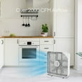 thumbnail image 5 of THE ASPEN 20” White Box Fan with Remote Control, 2800 Cubic Feet per Minute, Efficient Cooling, 3 Speed, AB-20US, 5 of 12