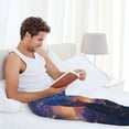 thumbnail image 5 of Bingfone Starry Sky Flying Tiger Mens All Over Print Sleep Pajama Pants-Medium, 5 of 5