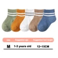 thumbnail image 2 of Summer thin style mesh breathable socks New baby medium tube socks Baby socks newborn socks - colorful stripes, 2 of 5