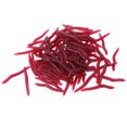 thumbnail image 3 of 100 unids/lote señuelo de pesca de plástico blando cebo gusano rojo biónico 4cm para pesca, 3 of 5