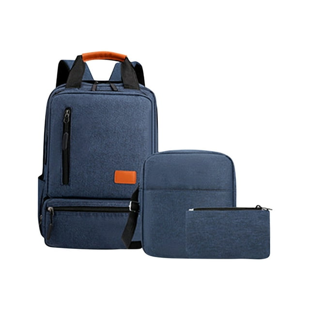 Amzcrzy Storage and Organization A Knapsack New Business Backpack Three Piece Set Large Capacity Cloth Computer Bag New Load Reducing College Student Backpack Home Storage Organization and Storage