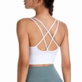 thumbnail image 1 of Sujetador deportivo de yoga sin aros con espalda cruzada, de secado rápido, a prueba de golpes, ropa interior deportiva europea y americana de talla grande para mujer, 1 of 6
