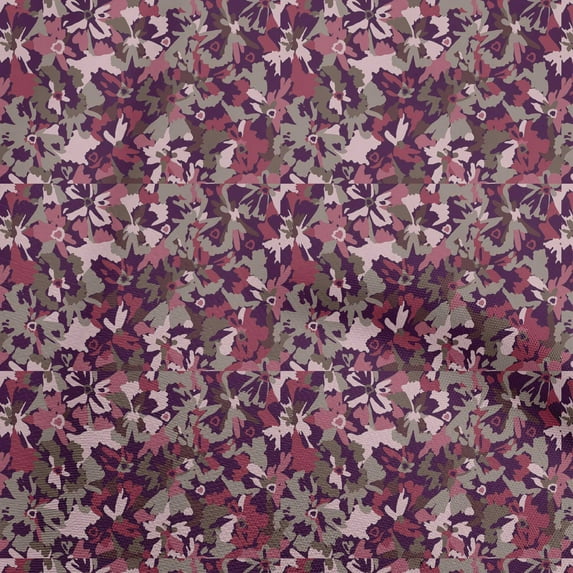 oneOone Cotton Flex Dark Magenta Fabric Abstract Sewing Fabric By The Yard Printed Diy Clothing Sewing Supplies 40 Inch Wide