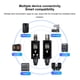 thumbnail image 4 of Adaptador UHF XLR, Receptor Transmisor De Micrófono Inalámbrico Recargable Por USB De ABS De Metal De 2,4 GHz Para Cámara DSLR, 4 of 7