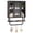 Black Oak + Black, variant on Costway Bathroom Wall Cabinet with Sliding Barn Door Metal Hanging Bar 3 Hooks for Kitchen Black Oak + Black