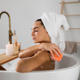 thumbnail image 2 of Esponja de baño Loofah de 20g borla exfoliante corporal Naranja, 2 of 5