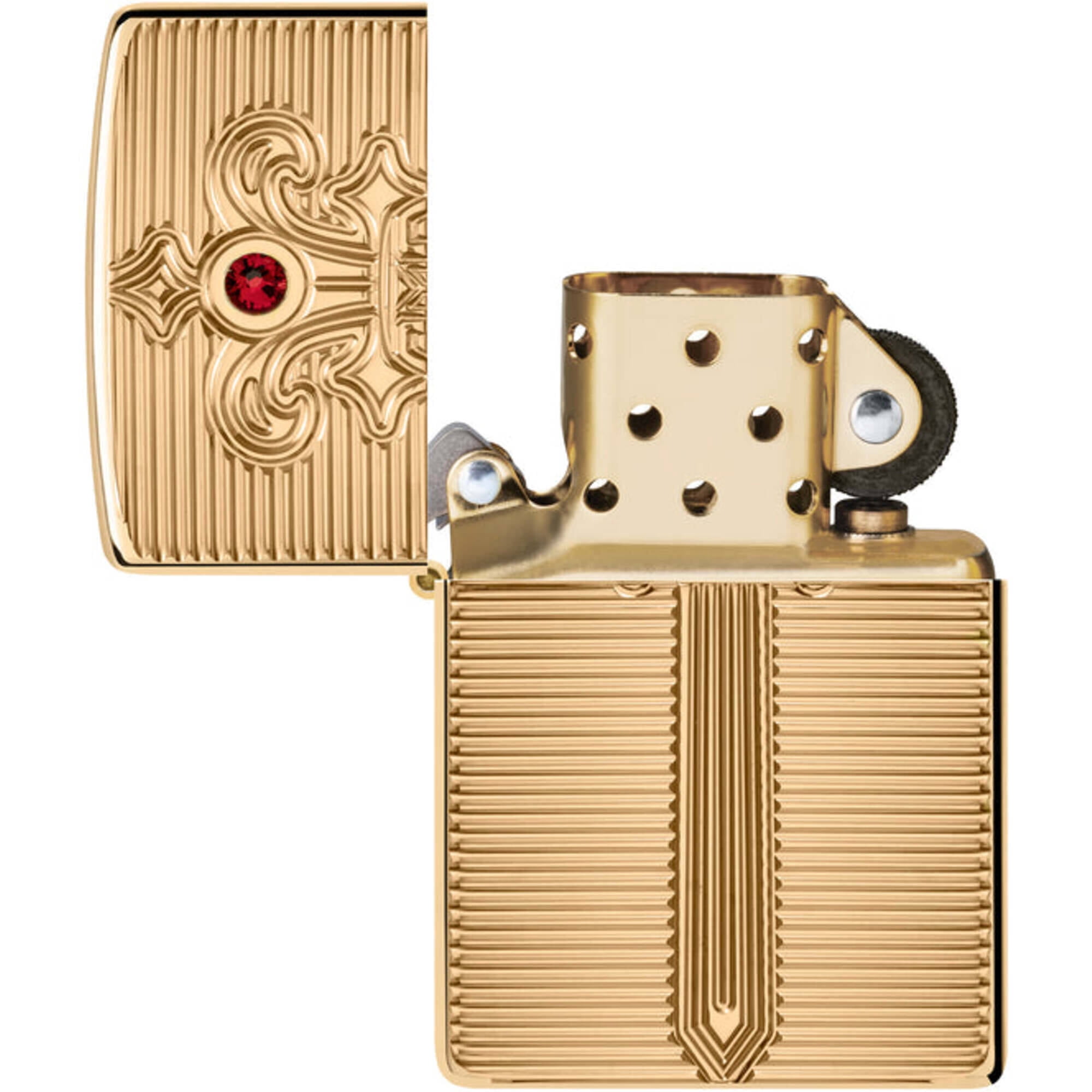 Zippo 46737 Royal Saber with Ruby-Red Crystal Windproof Lighter