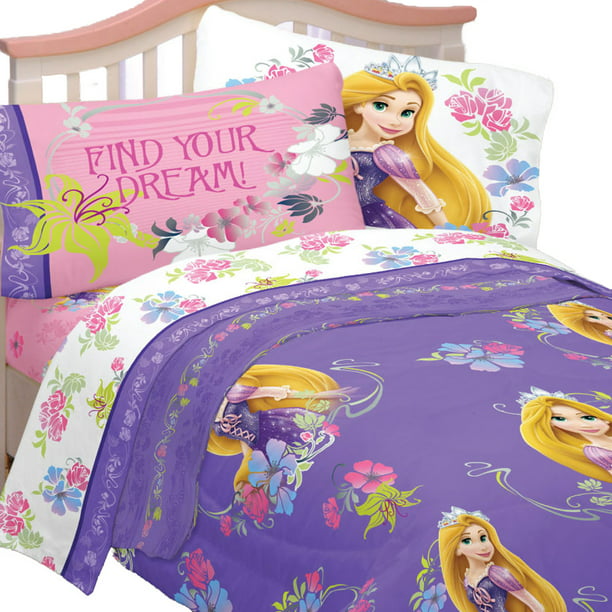 Disney Tangled Twin Bedding Set, Rapunzel Bedding Set Twin Size