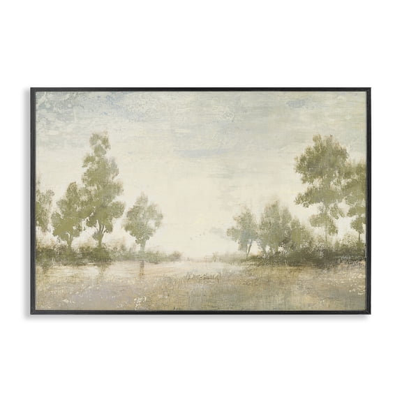 Stupell Industries Traditional Forest Light Distant Valley Black Framed Giclee Art, 18 x 12, by Michael Marcon