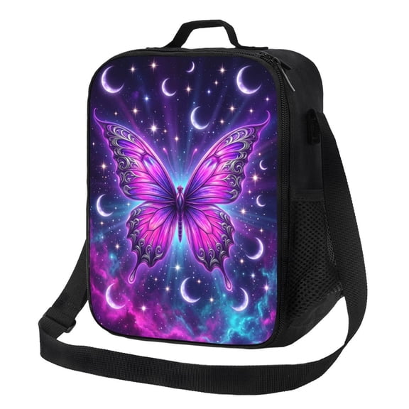 Butterfly Lunch Bag Reusable Insulated Lunch Box Tote Pack Shoulder Handbag Food Storage Organzier For Women Workout Office