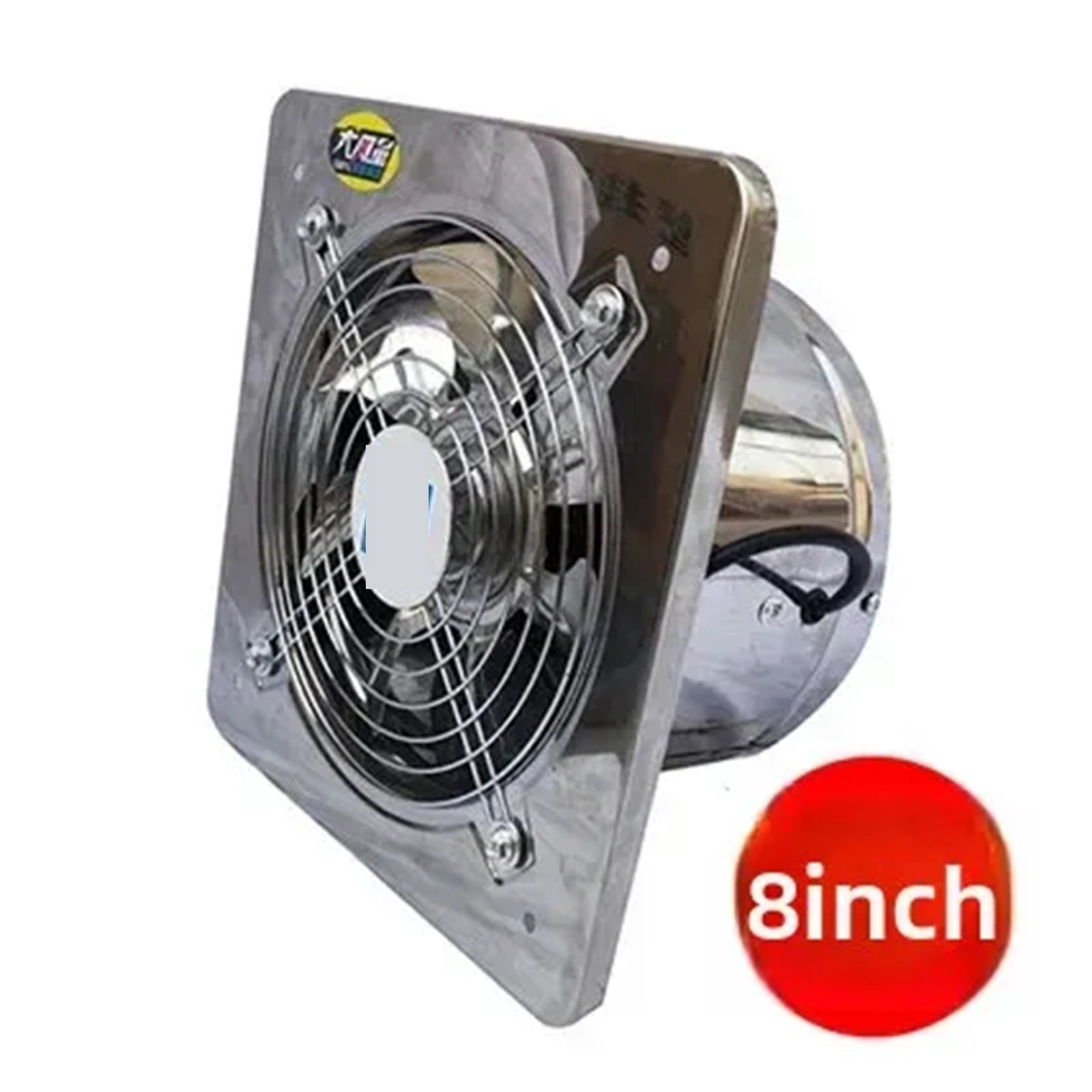 6''7''8'' Booster Fan Extractor Exhaust fan Ventilation Pipe Fan Kitchen Wall Window Stainless Steel Fan Industrial Duct Fan ,Easy Installation