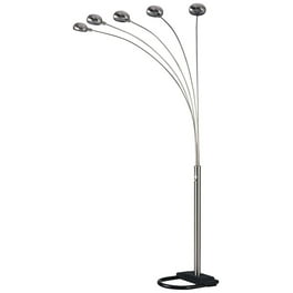 Yhior YH2629426 84 in. 5 Arms Arch Floor Lamp Satin Nickel