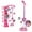 Pink, variant on Stand Microphone Singing Toy for Adults Kids 7 Light Effects Stereo Speaker Base Phone Connect Cable Toy for Girls Boys Birthday Party