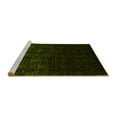 thumbnail image 2 of Ahgly Company Machine Washable Indoor Rectangle Abstract Yellow Contemporary Area Rugs, 7' x 9', 2 of 4