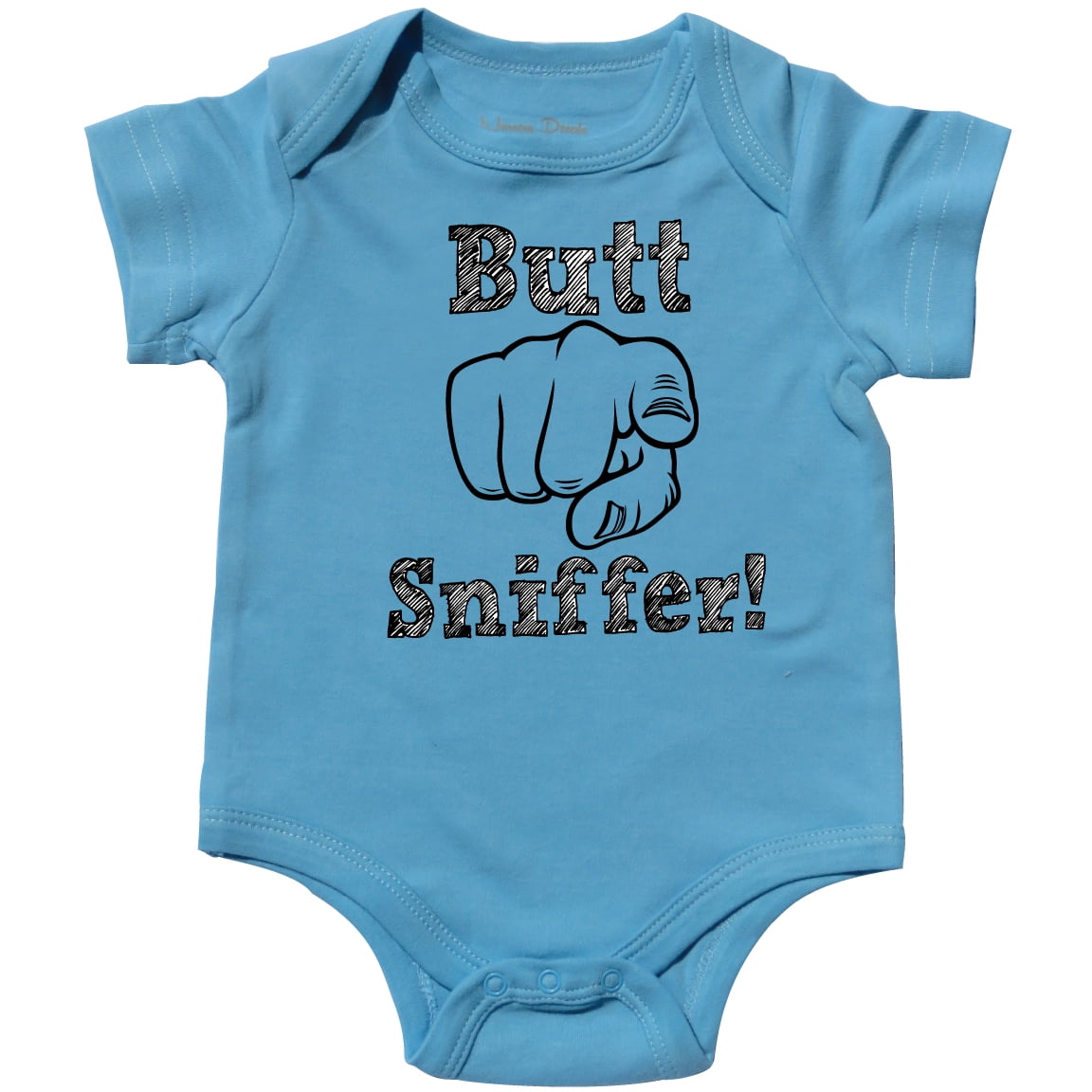 Nursery Decals and More Funny Boy Onsie, Butt Sniffer, Blue 3-6 mo -  