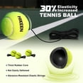 thumbnail image 4 of Tennis Trainer Rebound with Metal Base,Solo Tennis Trainer Set with 3 Highly Elastic String Balls,Tennis Practice Equipment for Adult Kids and Beginners （green）, 4 of 10