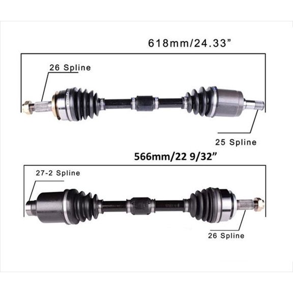 Front Automatic Transmission Complete Axles for Honda Civic 1.8L 14-15