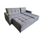thumbnail image 2 of Sofá cama Tapatios muebles King Size Tela Oslo Gris Claro con Portavasos 3 piezas, 2 of 5